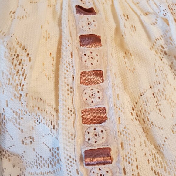 For Love And Lemons Charlotte White and Cream Maxi Dress - Picture 10 of 11